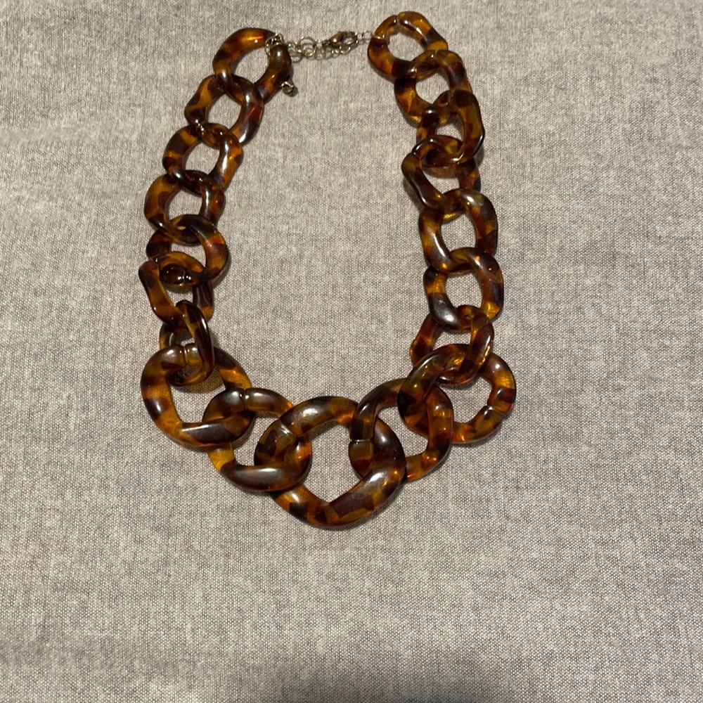 Baublebar Tortoiseshell link necklace